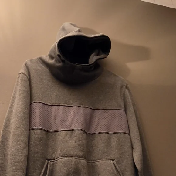 Jack & Jones - Gray Hoodie with Mesh Accent - Picture 5 of 6
